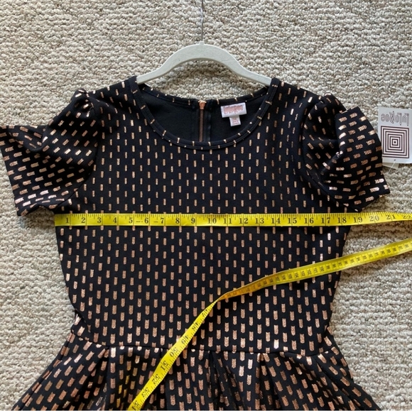 NWT ❤️ Elegant LuLaRoe Amelia Black & Rose Gold/Copper size 2XL - Picture 6 of 8